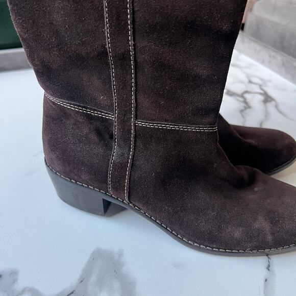 Michael Kors Dark Brown Ankle Boots - Picture 8 of 10